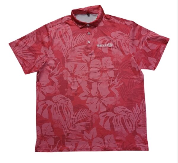 Pink Hibiscus Polo